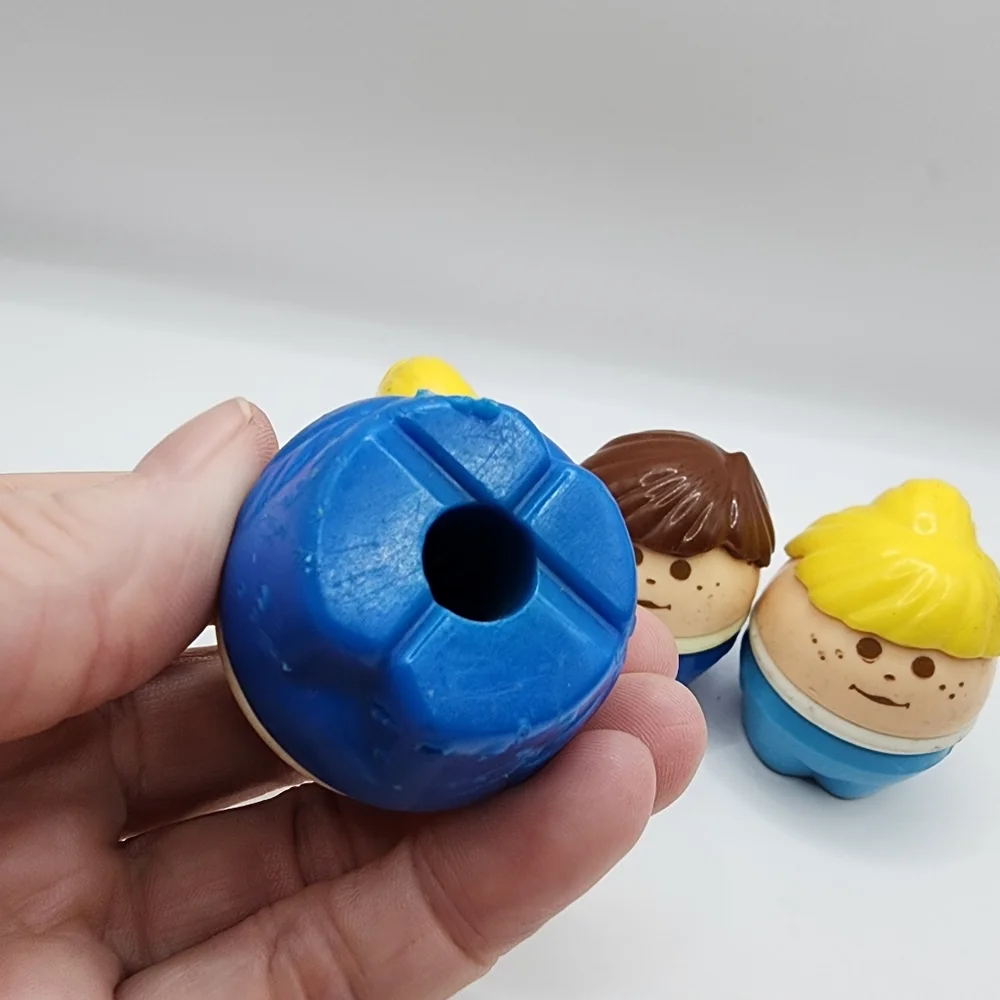 4 Little Tikes Toddle Tots Chunky People Figures Boy Girl Blonde Brunette - Picture 3 of 4